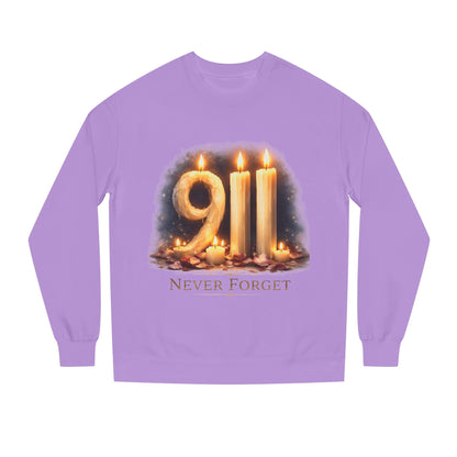 9/11 Never Forget Crewneck Sweatshirt — Memorial Tribute Pullover