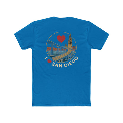 I Heart San Diego Crew Tee — Vintage Bridge & Tower Graphic