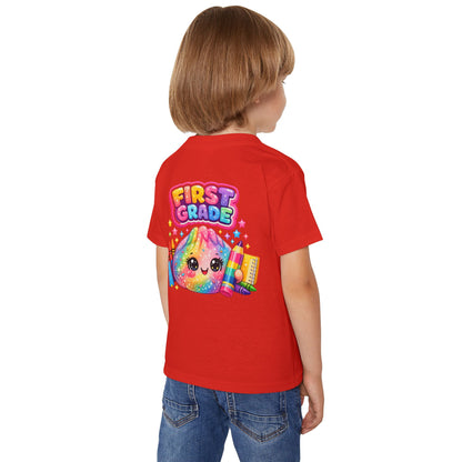 First Grade Toddler T‑Shirt — Cute Rainbow Squishie Back-to-School Tee