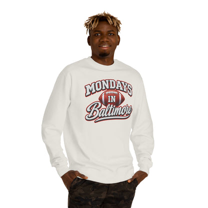 Mondays In Baltimore Football Sweatshirt – Retro Sport Crewneck