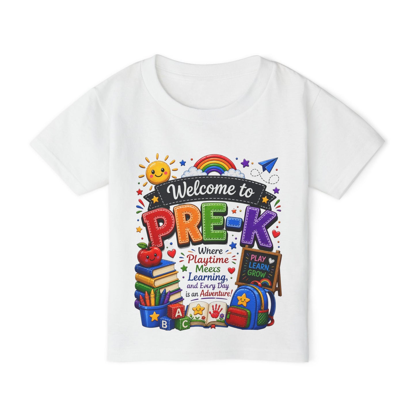 Welcome to Pre-K Toddler T-Shirt – Colorful Back-to-School Preschool Tee