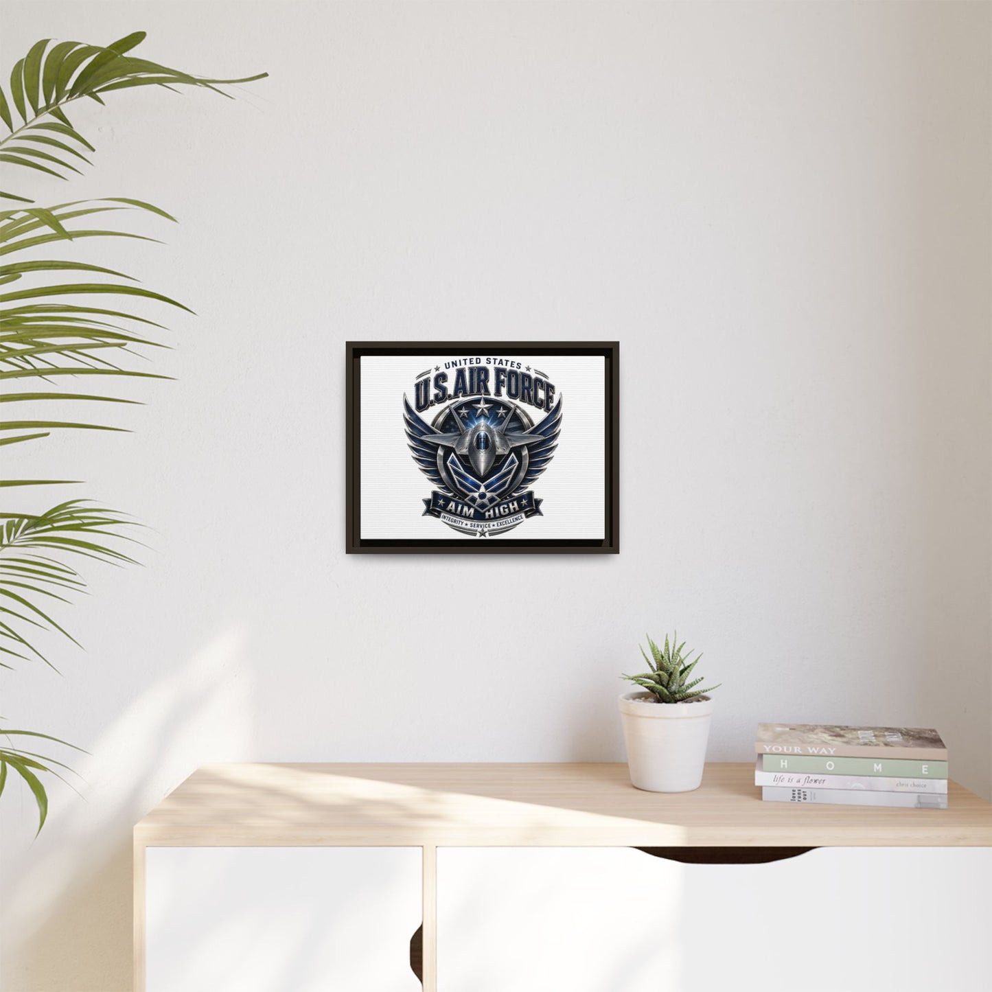 U.S. Air Force 'Aim High' Framed Canvas Print