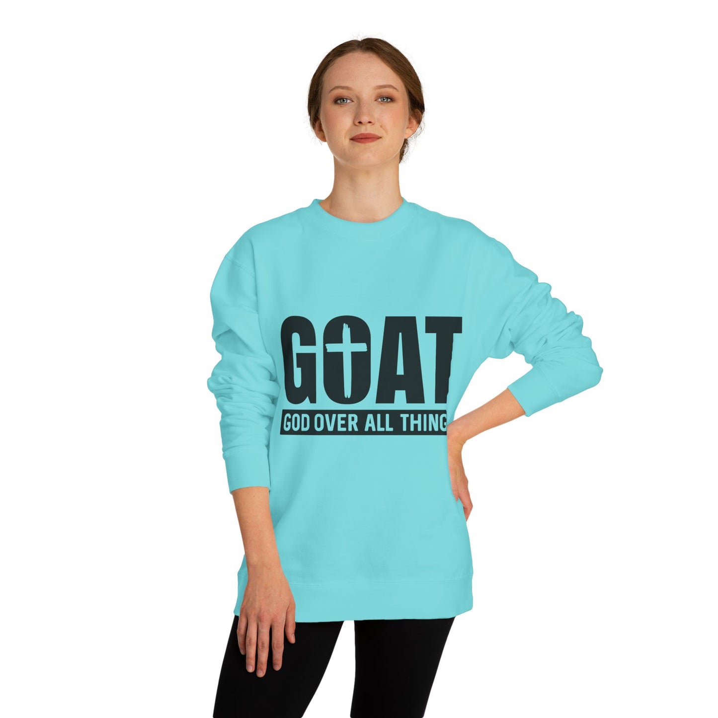 GOAT "God Over All Things" Sweatshirt - Christian Crewneck