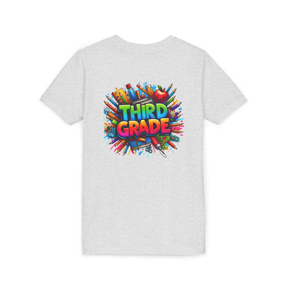 Third Grade Kids' T-Shirt – Colorful School Supplies Back-to-School Tee