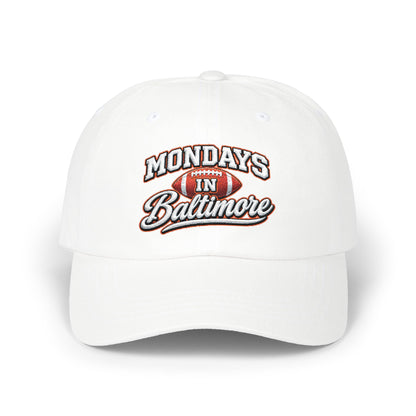 Dad Cap — "Mondays in Baltimore" Embroidered Football Hat