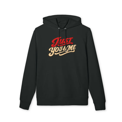 Just You & Me Hoodie — Retro Script Couples Pullover