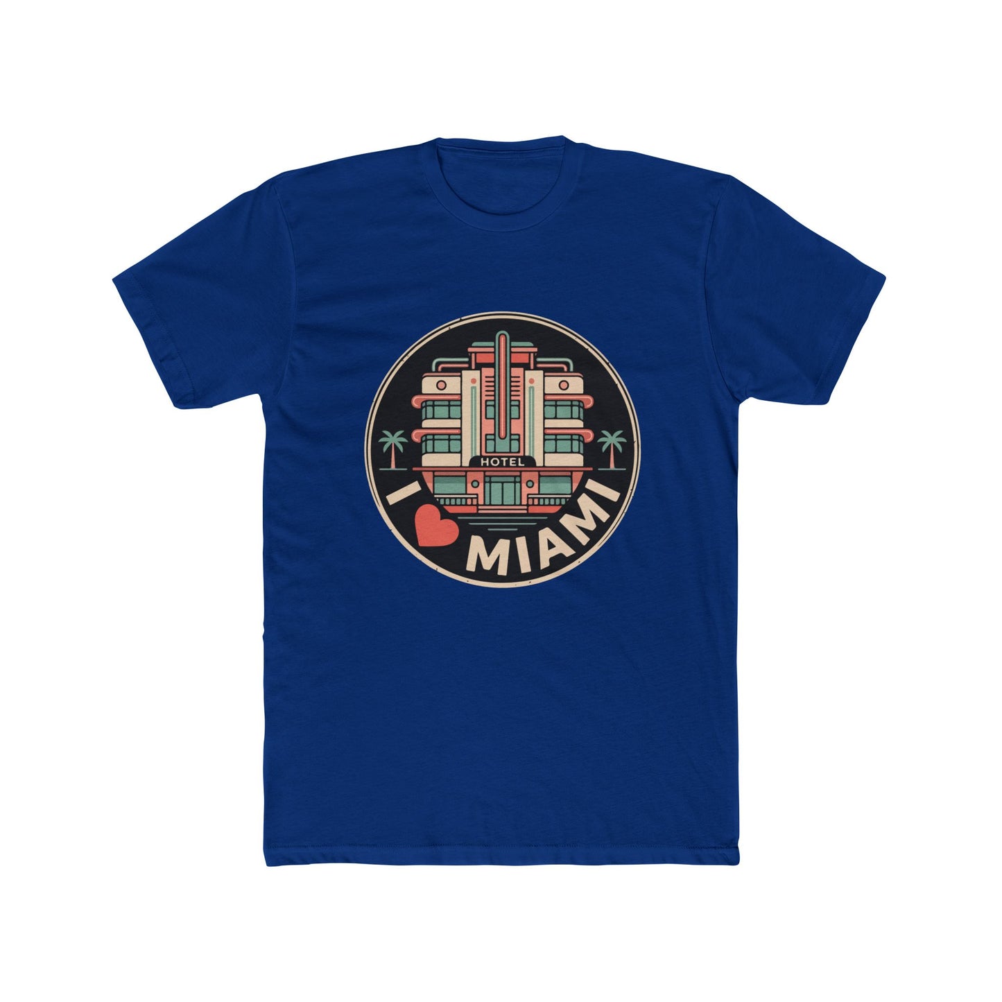 Miami Art Deco T‑Shirt — I  Miami Retro Travel Tee