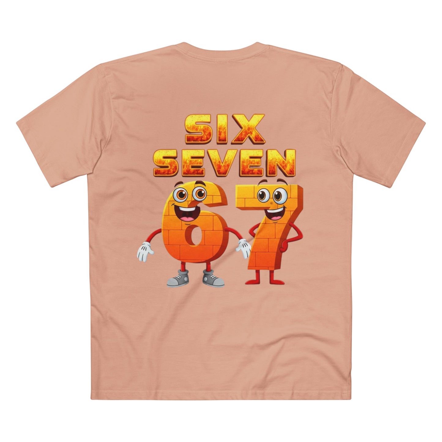 Six Seven 67 Cartoon Tee – Funny Number Graphic T-Shirt