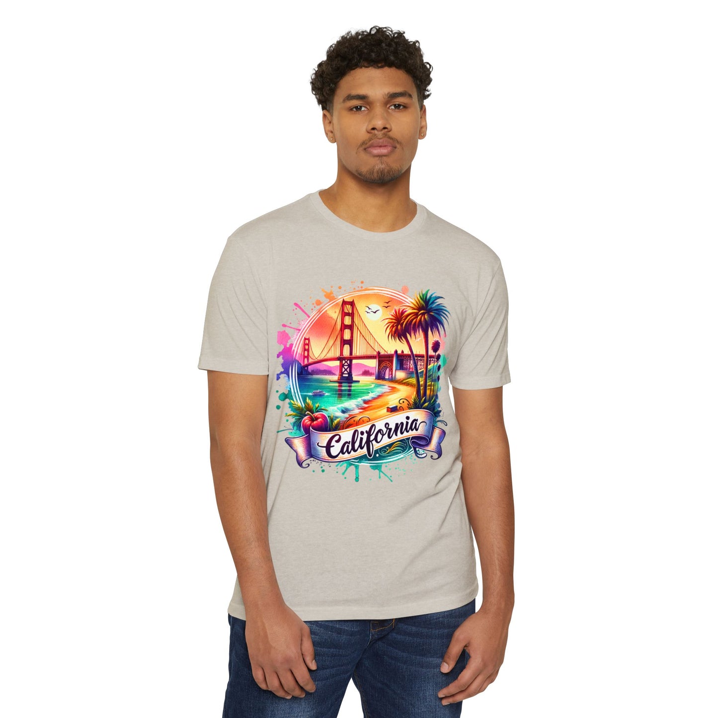 California Sunset T-Shirt — Golden Gate Palm Beach Graphic Tee