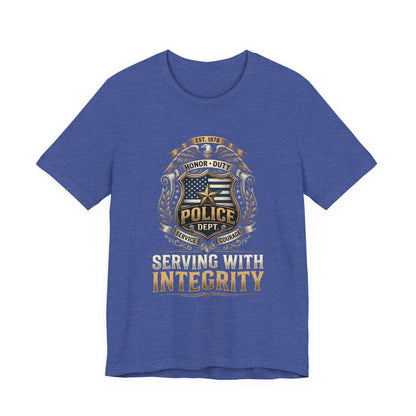 Police Badge 'Serving With Integrity' T-Shirt