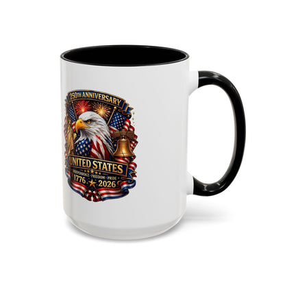 250th Anniversary United States Eagle Coffee Mug – Patriotic 1776–2026 Accent Mug