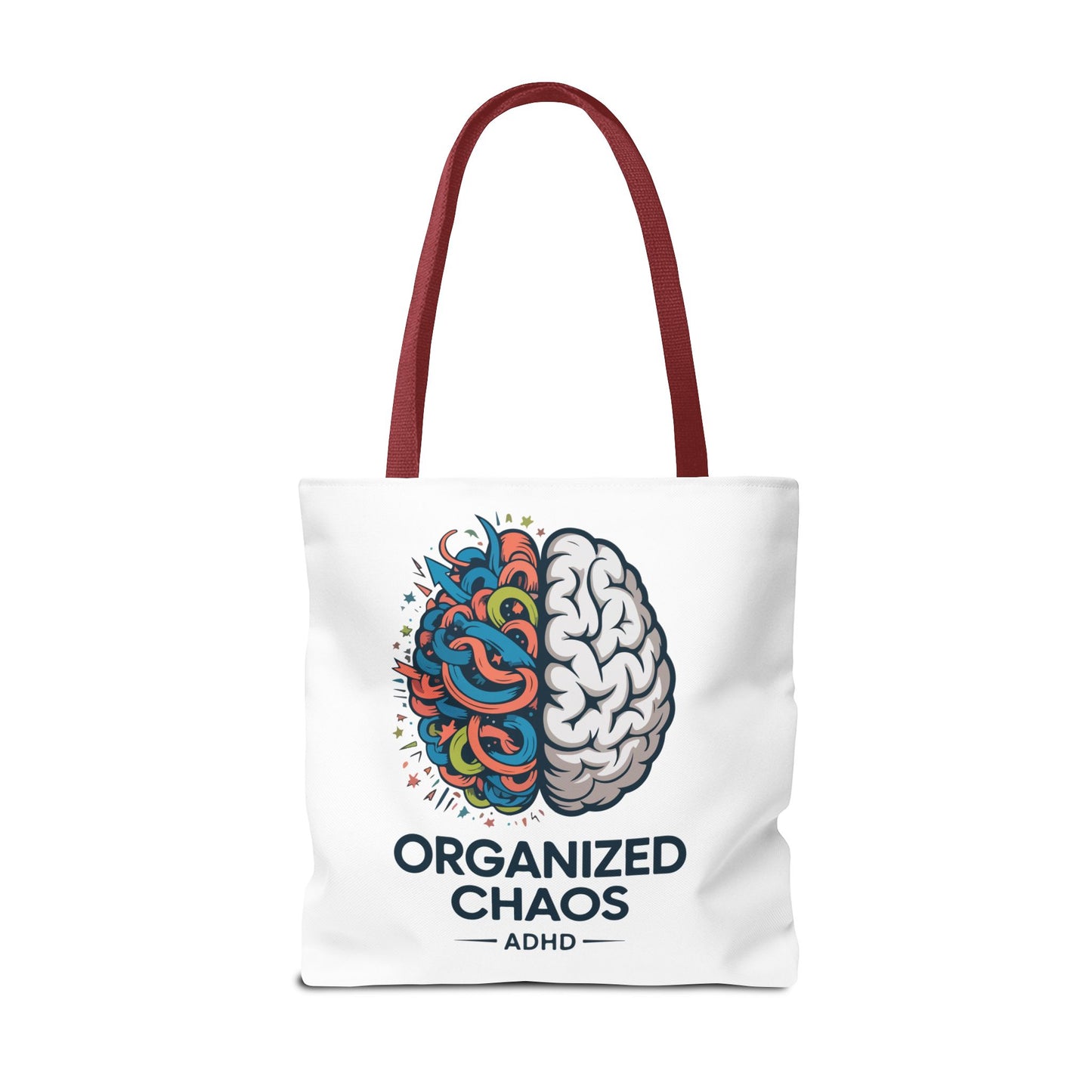 ADHD Tote Bag — "Organized Chaos" Brain Design