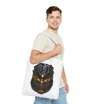 9/11 Memorial Eagle Tote Bag – Never Forget Tribute Tote