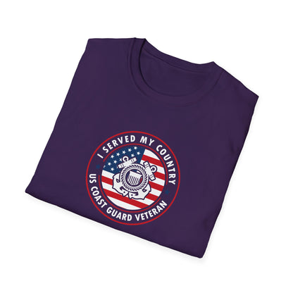 I Served My Country US Coast Guard Veteran T-Shirt