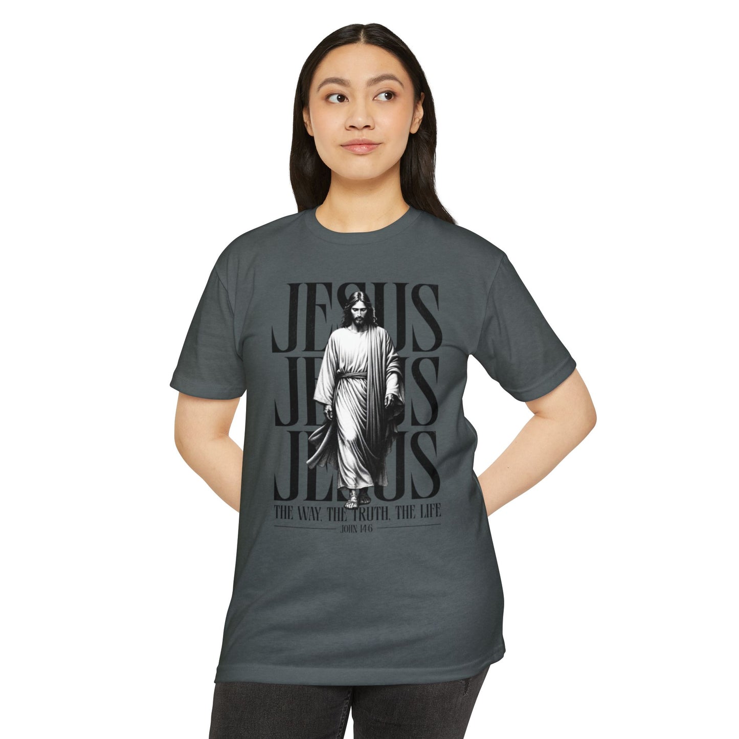Jesus Graphic T‑Shirt — The Way The Truth The Life Faith Tee