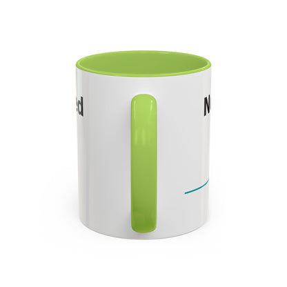 Accent Coffee Mug — "No Weapon Formed Shall Prosper" Isaiah 54:17 Inspirational Christian Mug