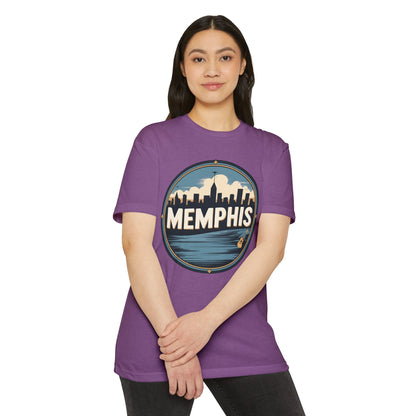 Memphis Skyline T-Shirt — Vintage Circle Cityscape Tee