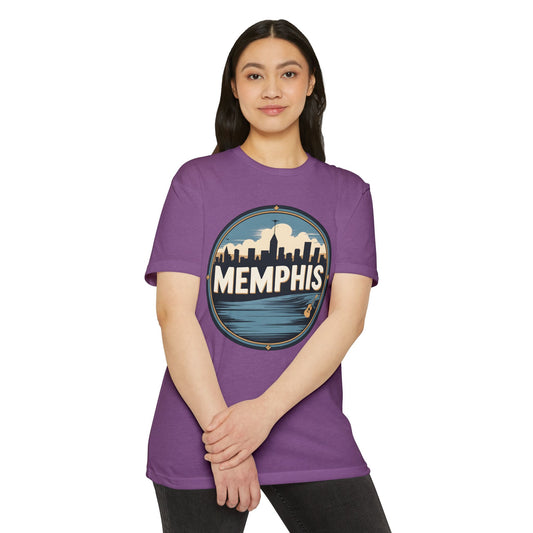 Memphis Skyline T-Shirt — Vintage Circle Cityscape Tee