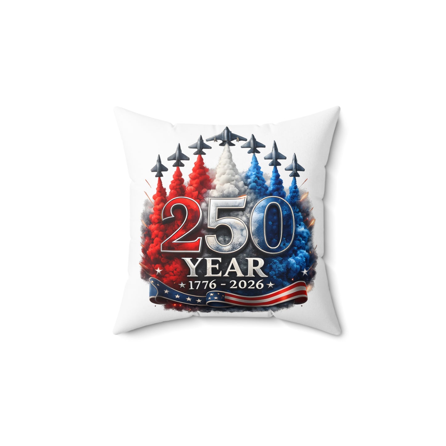 Spun Polyester Square Pillow