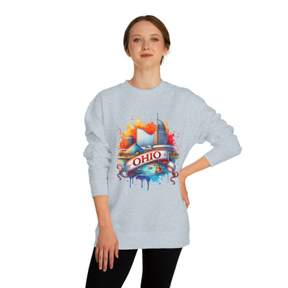 Ohio Skyline Crewneck Sweatshirt – Colorful Cityscape Graphic