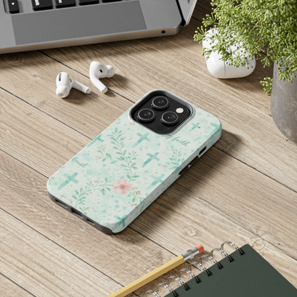 Walk By Faith Phone Case | Christian floral iPhone Case