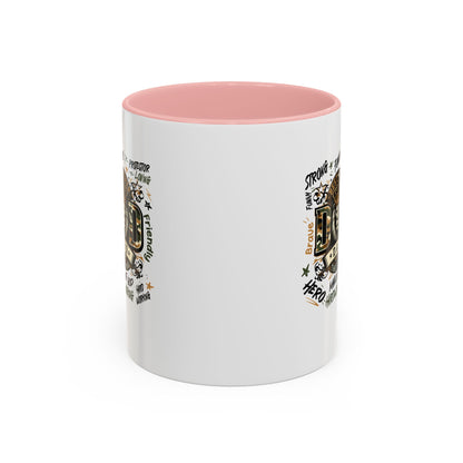 Dad King Lion Coffee Mug — 'Dad: The King' Accent 11/15oz Gift