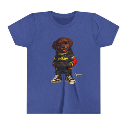 Youth Tee — Cute Rottweiler Puppy in 'Legacy' Hoodie Kids T‑Shirt