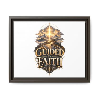 Guided by Faith Framed Matte Canvas — Inspirational Christian Wall Art
