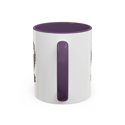 U.S. Air Force Emblem Accent Coffee Mug — Defend Protect Dominate (11/15oz)