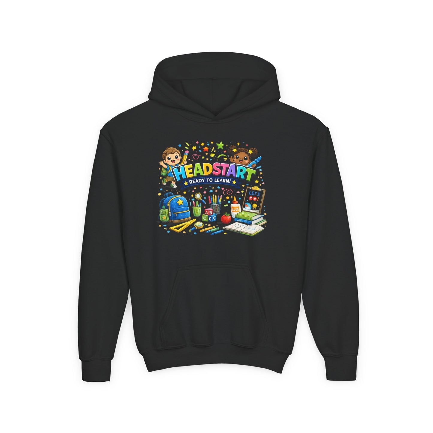 Head Start Kids Hoodie – 'Ready to Learn' Back-to-School Youth Sweatshirt