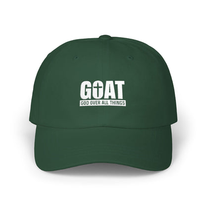 GOAT Dad Cap – Embroidered "GOAT" Retro Baseball Hat for Men, Fathers & Athletes
