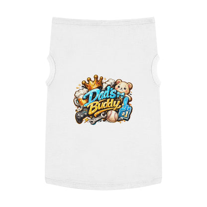 Dad's Buddy Pet Tank Top — Cute Teddy, Sports & Gamer Graphic Dog Shirt