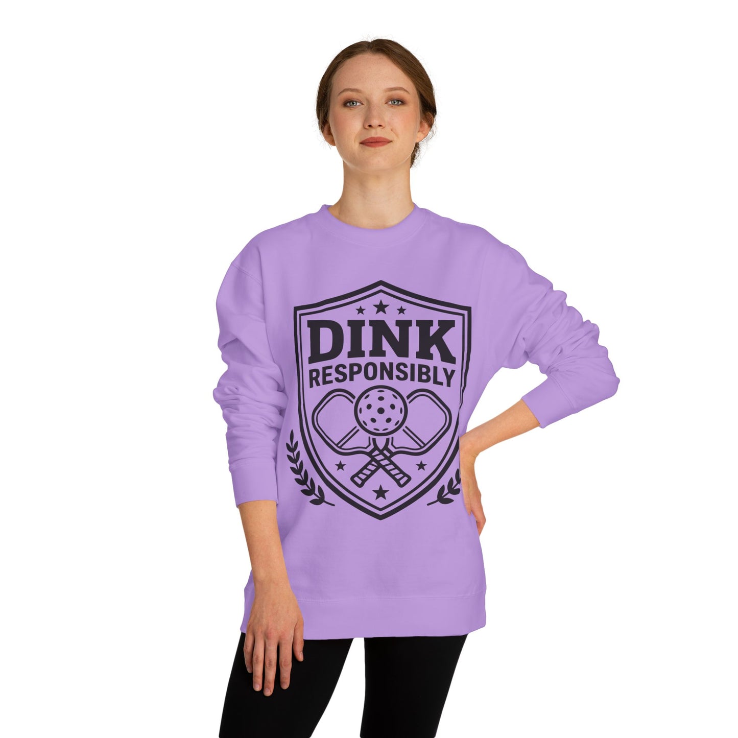 Pickleball Sweatshirt — “Dink Responsibly” Crewneck