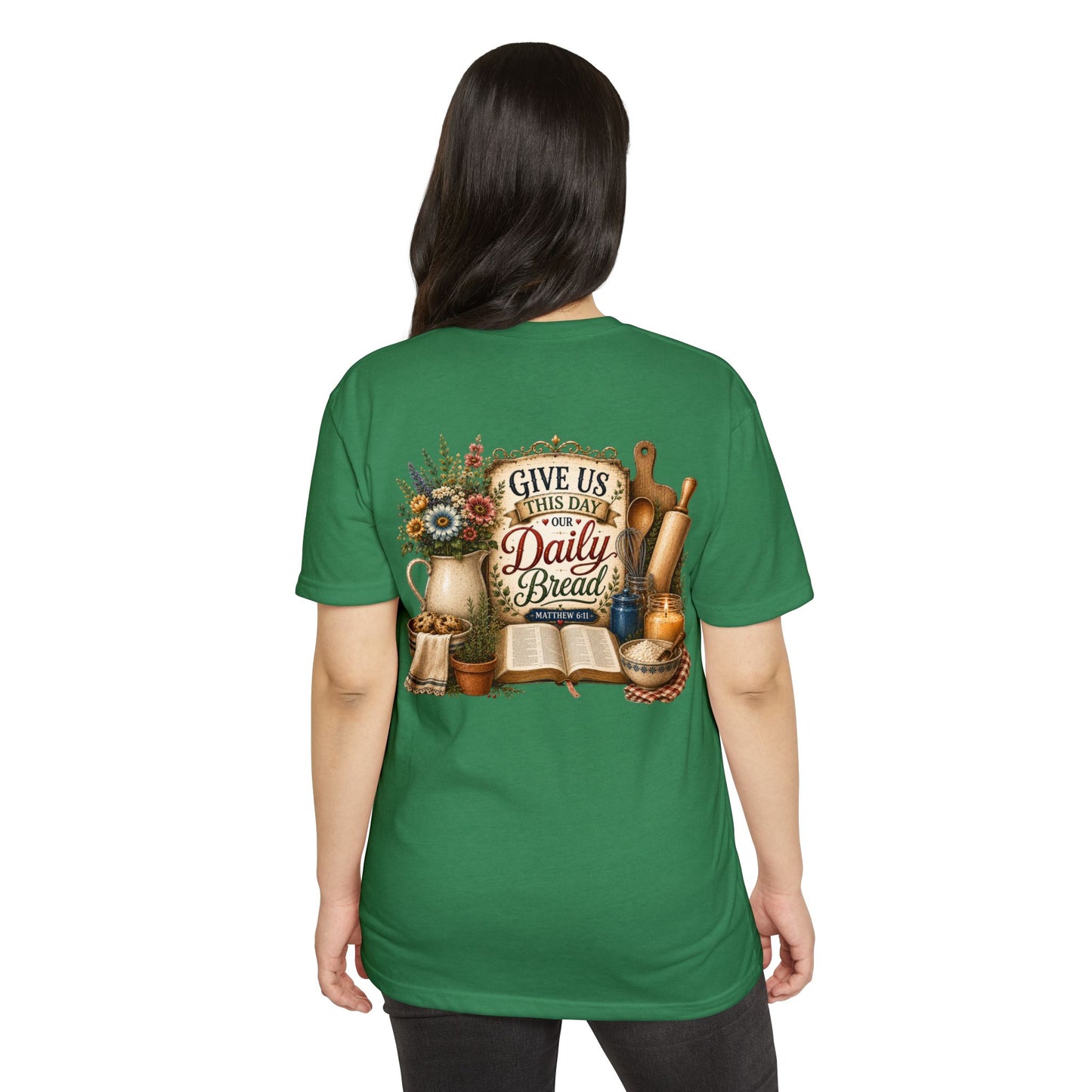 Daily Bread T-Shirt — Vintage Kitchen Bible Design
