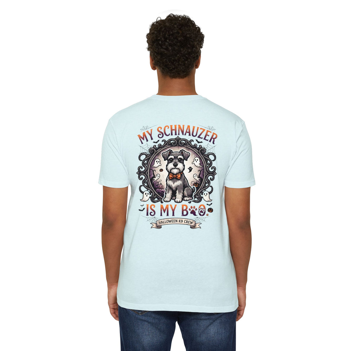 My Schnauzer Is My Boo T-Shirt — Halloween Dog Lover Tee