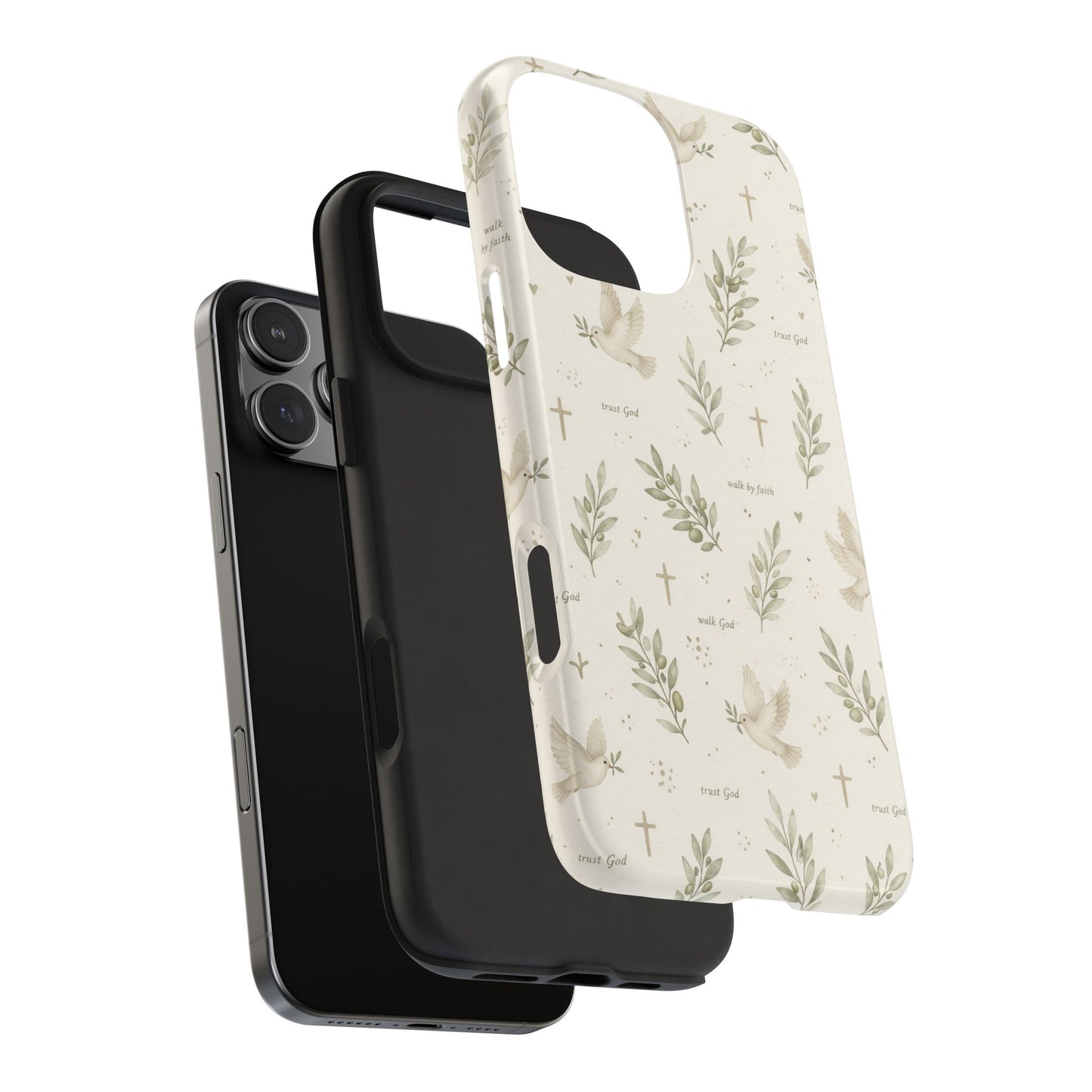Walk By Faith Phone Case | Christian Floral iPhone Case
