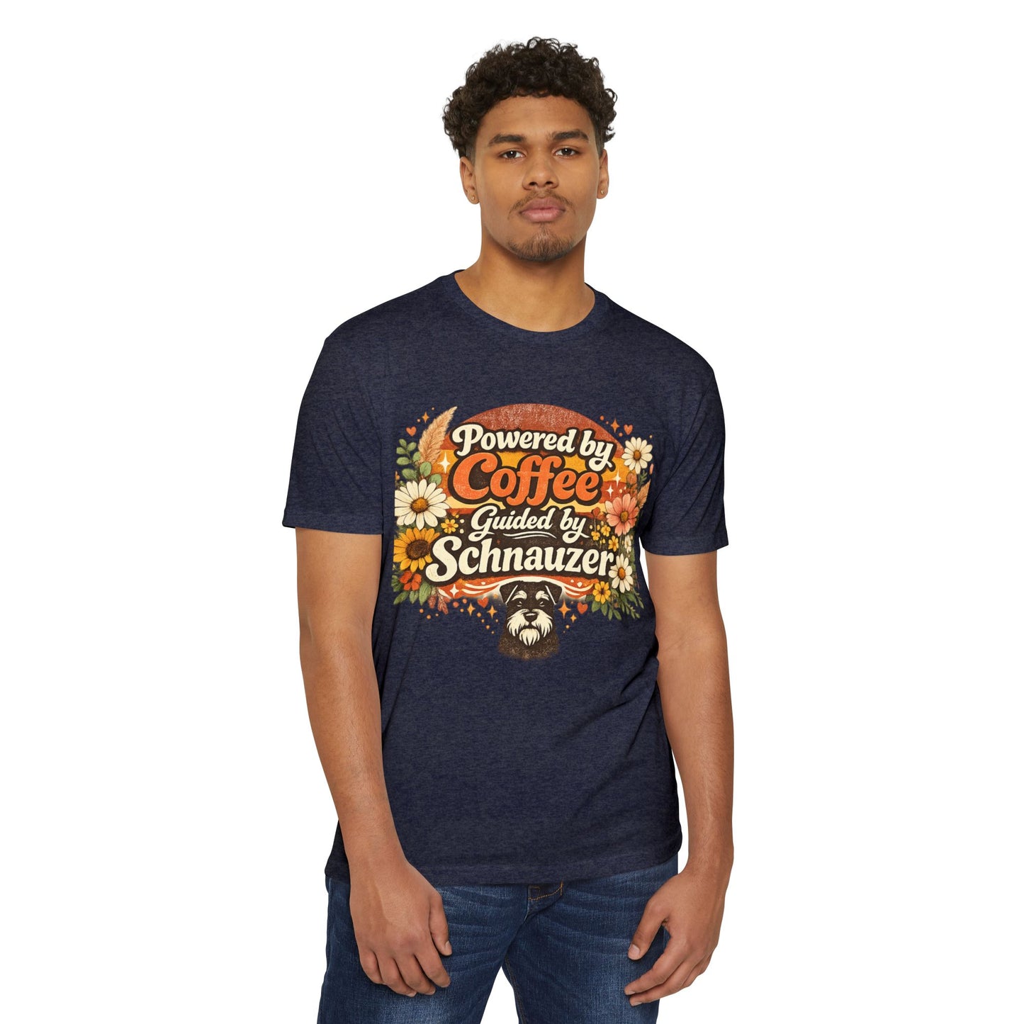 Powered by Coffee Guided by Schnauzer T-Shirt