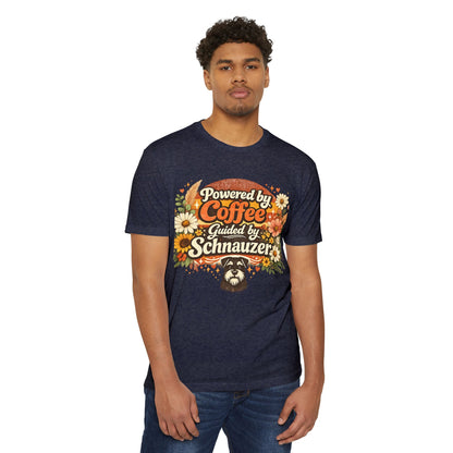 Powered by Coffee Guided by Schnauzer T-Shirt