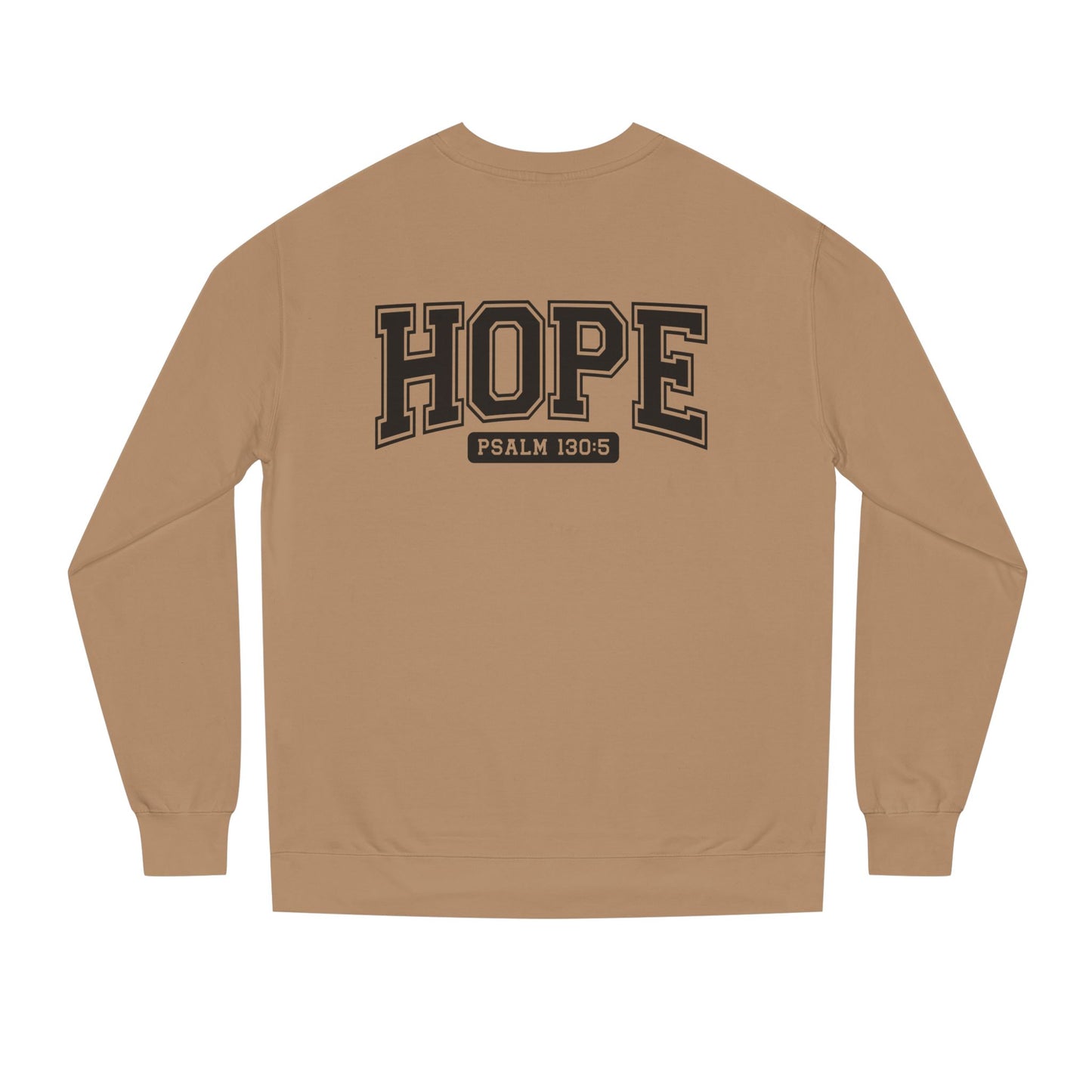 Hope Sweatshirt – 'Psalm 130:5' Inspirational Christian Crewneck