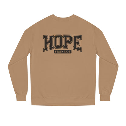 Hope Sweatshirt – 'Psalm 130:5' Inspirational Christian Crewneck