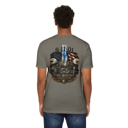9/11 We Will Never Forget Memorial T-Shirt