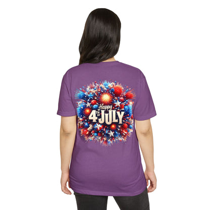 Happy 4th of July T-Shirt — Patriotic Fireworks Tee