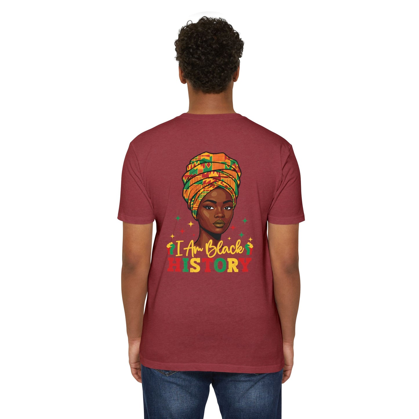 I Am Black History T-Shirt — Afrocentric Headwrap Pride Tee