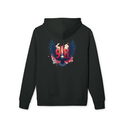 9/11 Memorial Hoodie — Eagle & Twin Towers Tribute Pullover
