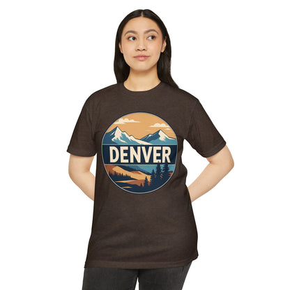 Denver Mountain Graphic T-Shirt — Vintage Outdoors Scenic Tee