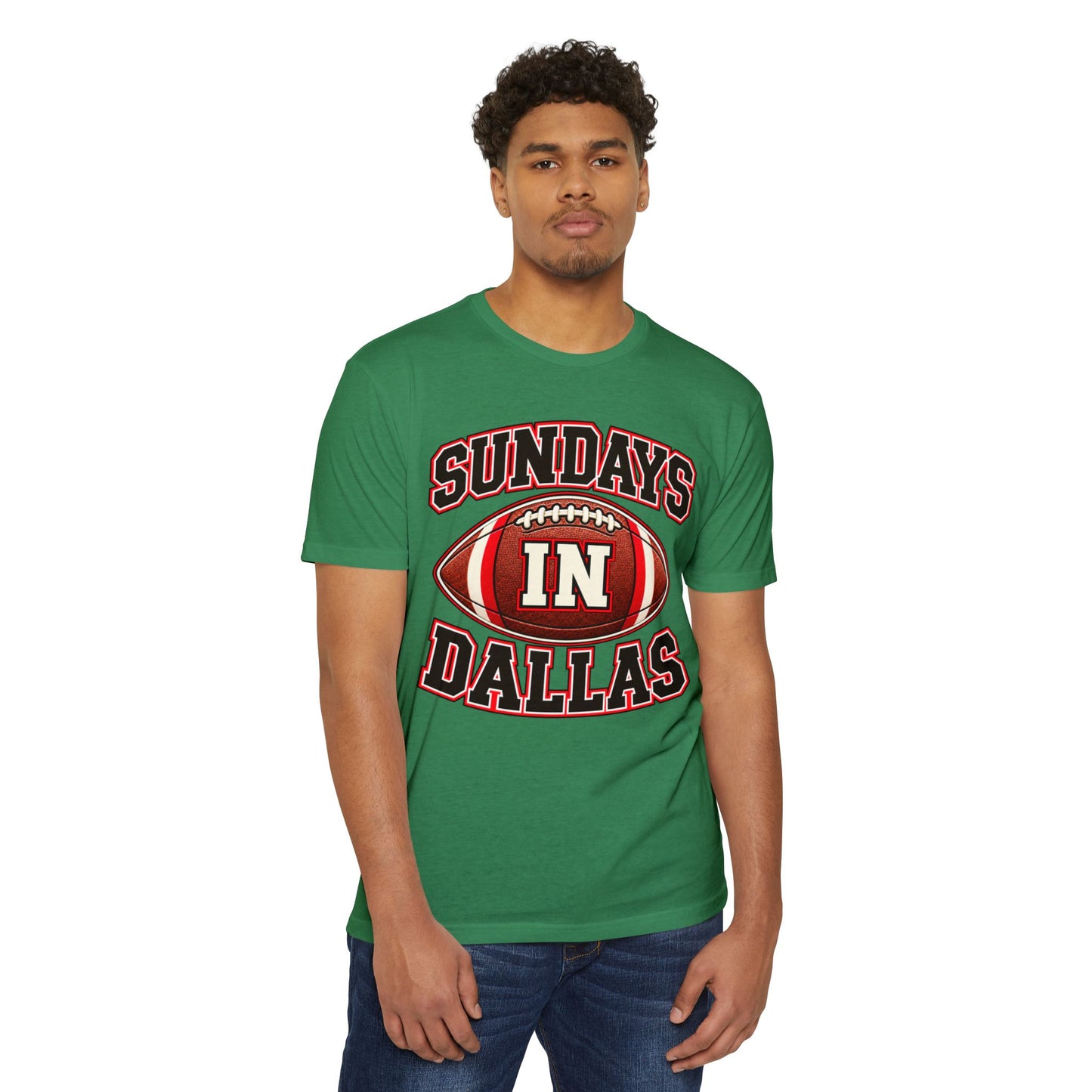 Sundays in Dallas Football T-Shirt
