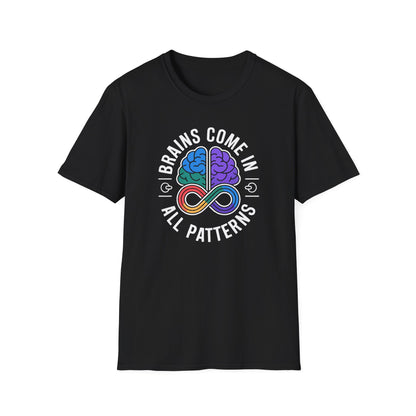 Brains Come in All Patterns T-Shirt