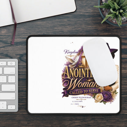 Anointed Woman Gaming Mouse Pad — "Called to Serve" Inspirational Christian Design