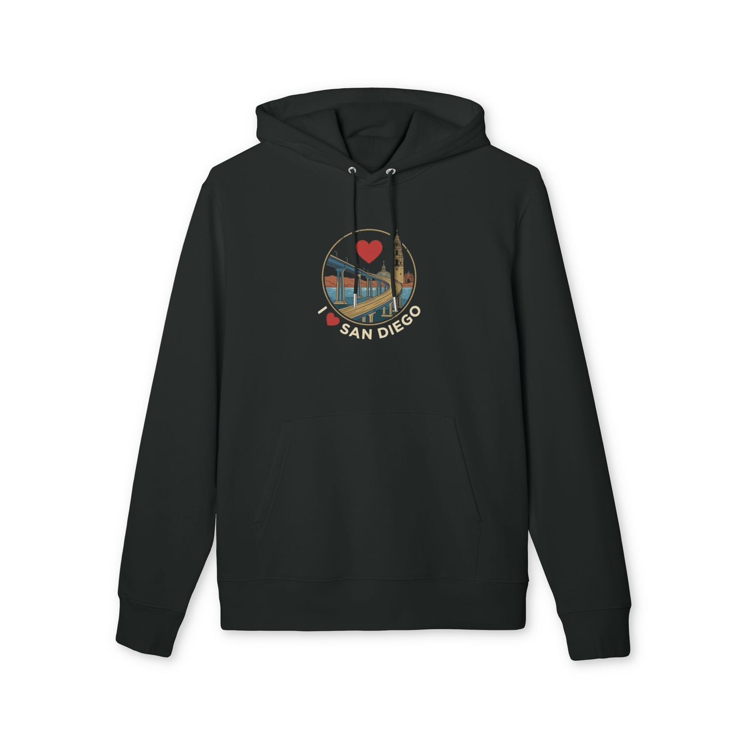 San Diego Retro I Heart Skyline Hoodie