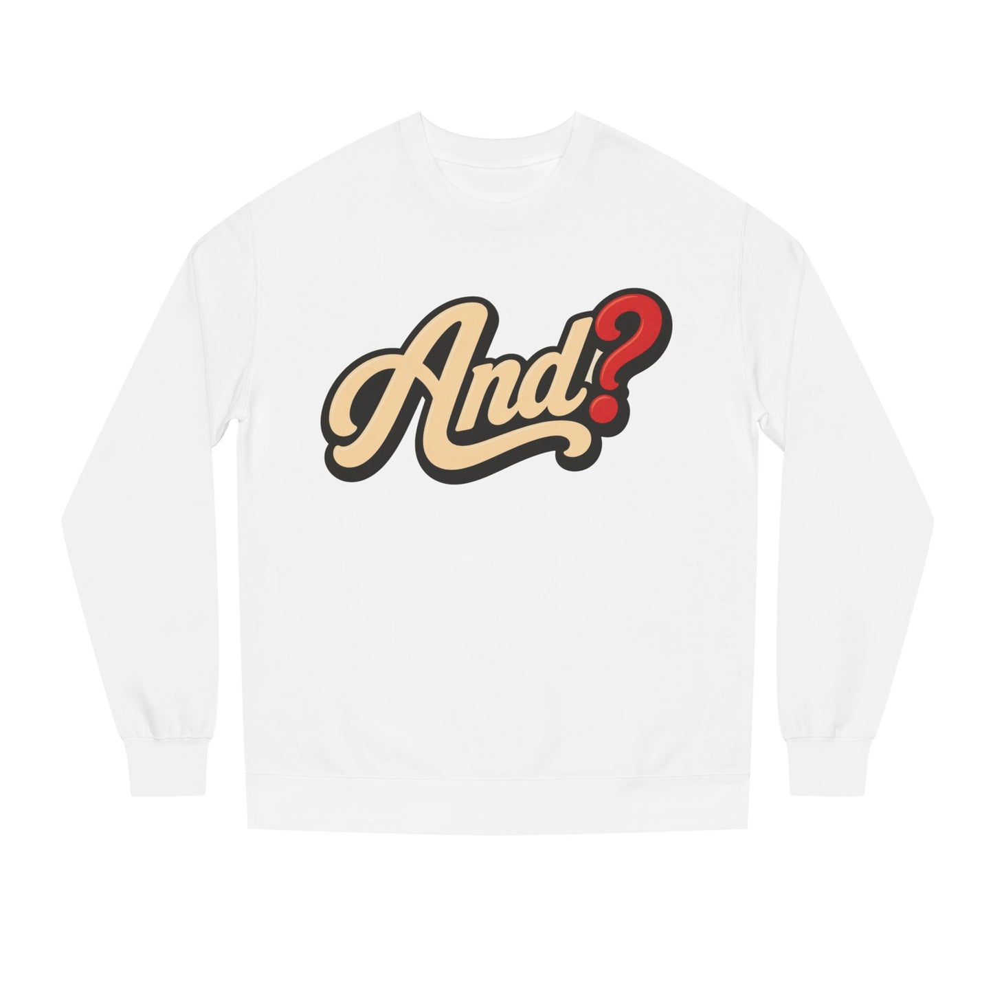 And? Retro Script Crewneck Sweatshirt